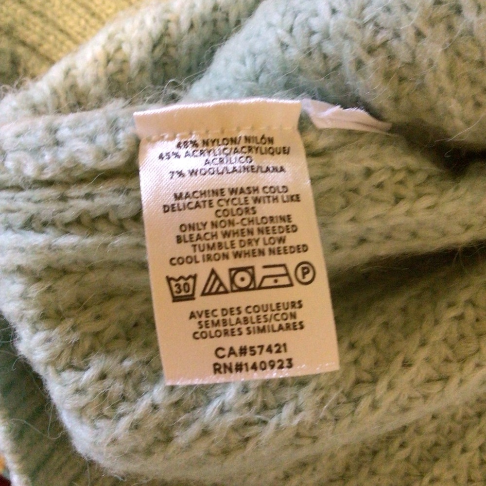 DONATED - Cozy Women's Sweater Collection - Blue, Yellow, Green - Picture 3 of 5